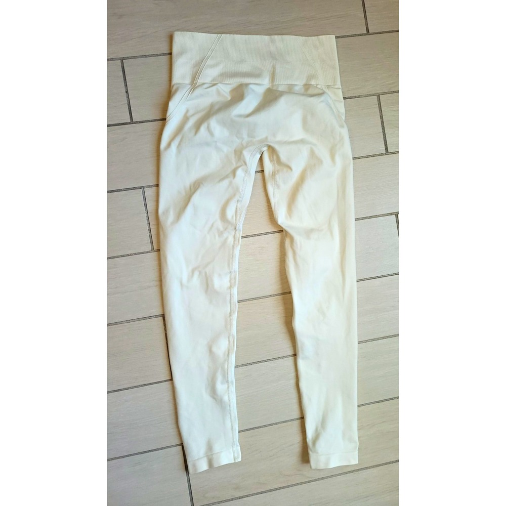 Oner Active SoftMotion High Waist Leggings Size S White Logo Excellent Red